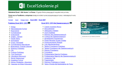 Desktop Screenshot of excelszkolenie.pl
